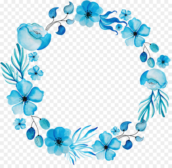 watercolour flowers,floral design,wreath,blue,flower,blue rose,garland,watercolor painting,flower bouquet,rose,turquoise,jewellery,petal,body jewelry,cut flowers,aqua,hair accessory,png