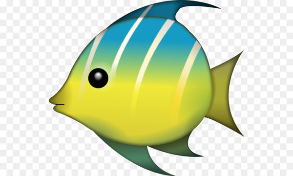Free: Emoji Tropical fish Angelfish Sticker - Aquarium fish - nohat.cc