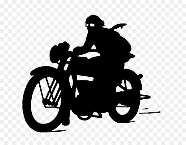 Classic motorbike silhouette Royalty Free Vector Image