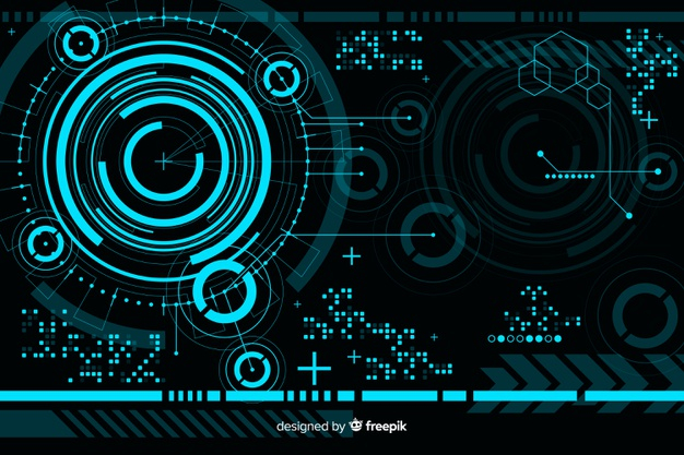 Free: Abstract hud technology background Free Vector 