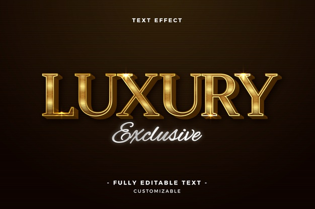 luxury exclusive,typeset,font style,editable,exclusive,type,style,text effect,word,letters,effect,modern,creative,text,font,luxury,typography