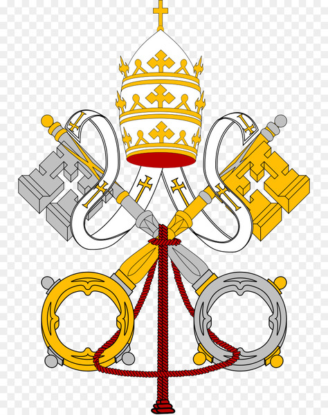 holy see,st peters basilica,coats of arms of the holy see and vatican city,flag of vatican city,coat of arms,second vatican council,pope,heraldry,society of jesus,keys of heaven,papal coats of arms,pope paul vi,pope john xxiii,vatican city,symbol,artwork,yellow,line,png