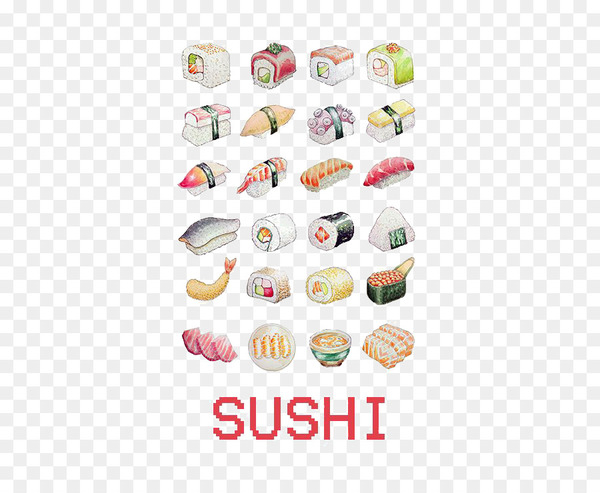 sushi,japanese cuisine,sashimi,ramen,drawing,painting,food,fish,art,wasabi,text,petit four,png