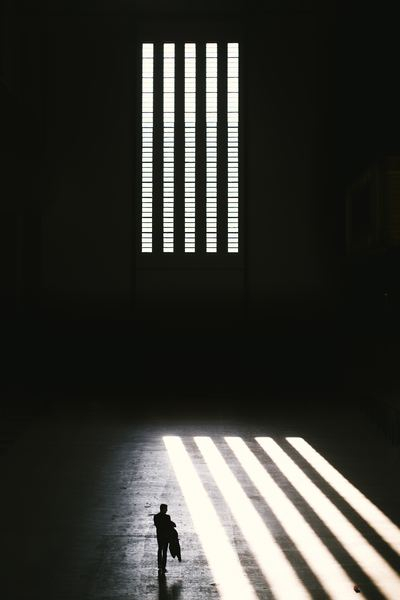 Man and window blinds Stock Photo by ©Nomadsoul1 35875495