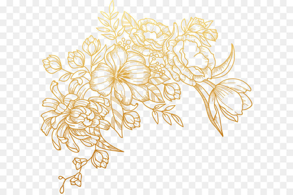 flower,golden flowers,download,gold,encapsulated postscript,vector space,line art,flora,pattern,illustration,floral design,design,petal,white,line,flowering plant,png