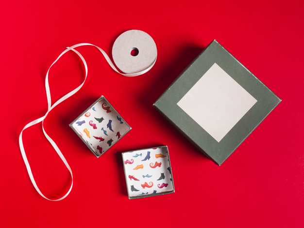 lay,gifting,composition,objects,giving,flat lay,concept,top view,top,beautiful,view,decorative,flat,present,celebration,box,gift,birthday,ribbon