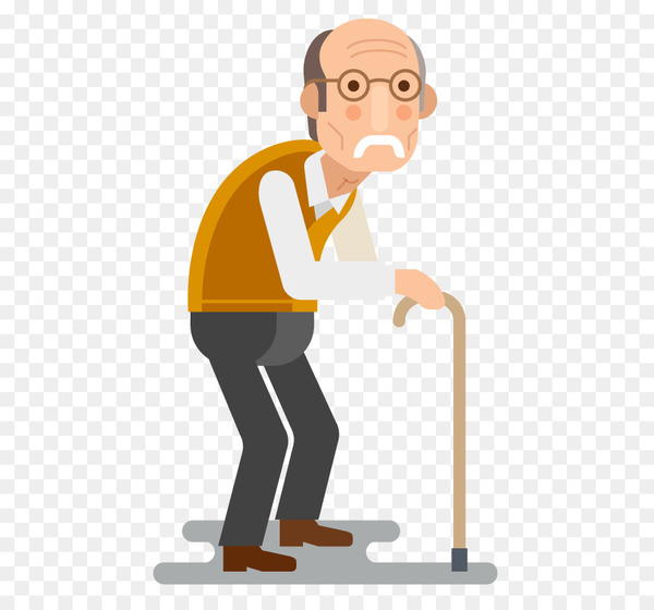 cartoon,walking stick,computer icons,old age,walking,crutch,art,profession,yellow,font,clip art,happiness,standing,human behavior,thumb,vision care,gentleman,finger,smile,product,sitting,illustration,joint,product design,line,man,shoulder,professional,male,png