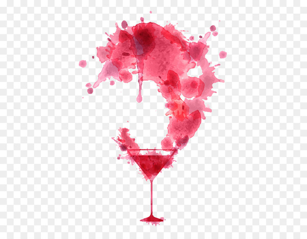 red wine,cocktail,wine,watercolor painting,wine glass,drawing,drink,poster,wine label,pink,heart,drinkware,love,petal,glass,stemware,pink lady,png