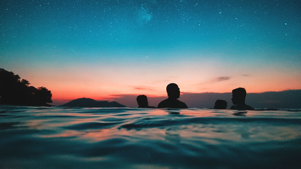 afterglow,beach,bestfriends,dawn,dusk,environment,evening,group,leisure,nature,night sky,ocean,outdoors,people,recreation,reflection,scenery,scenic,sea,seascape,silhouette,sky,starry,starry sky,stars,summer,sunrise,sunset,travel,water,Free Stock Photo