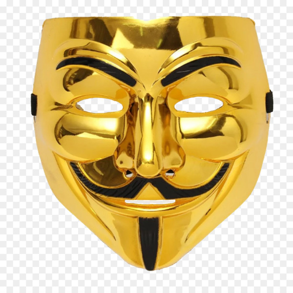 v,mask,guy fawkes mask,v for vendetta,costume party,gold,costume,cosplay,masquerade ball,halloween,anonymous,party,guy fawkes,metal,yellow,png