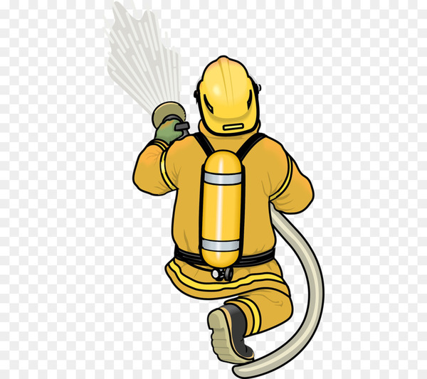 Free: Firefighter Fire extinguisher Animation Firefighting - Hand-painted  cartoon fireman 