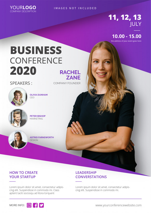 corporate business masterclass event flyer Template