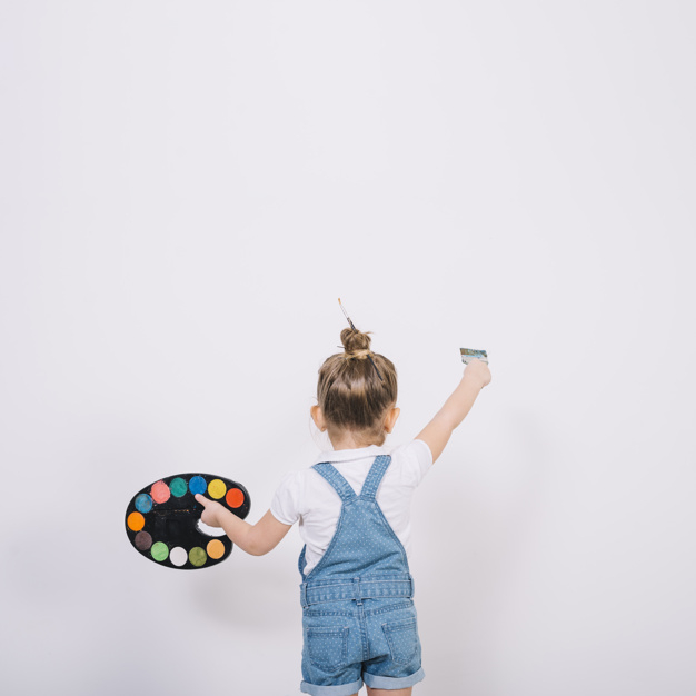 house,hand,light,home,brush,space,cute,art,color,rainbow,wall,kid,child,room,clothes,square,white,decoration,creative,paint brush