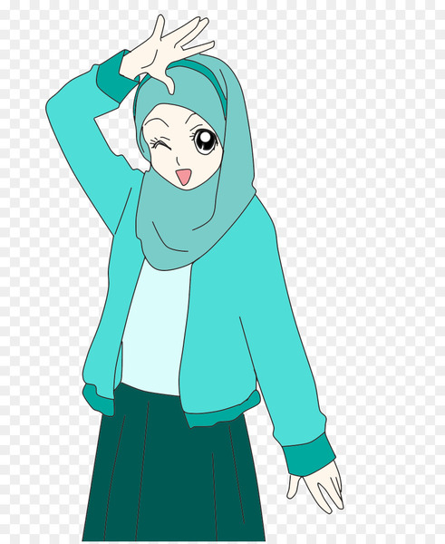 quran,islam,cartoon,drawing,muslim,hijab,animated cartoon,women in islam,desktop wallpaper,woman,green,turquoise,fashion illustration,outerwear,gesture,fictional character,art,style,smile,png
