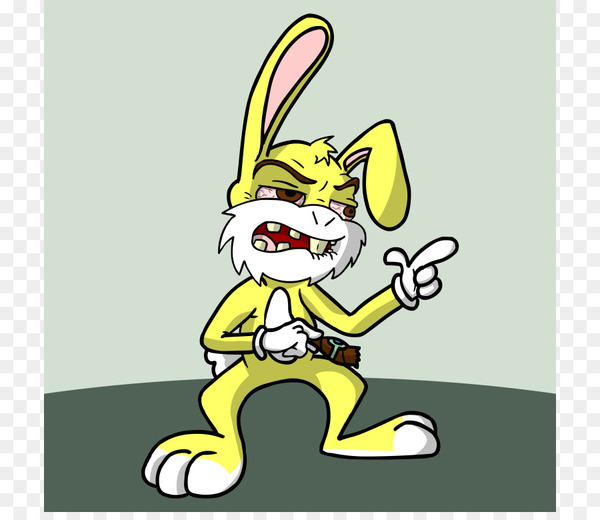 mean rabbit cartoon