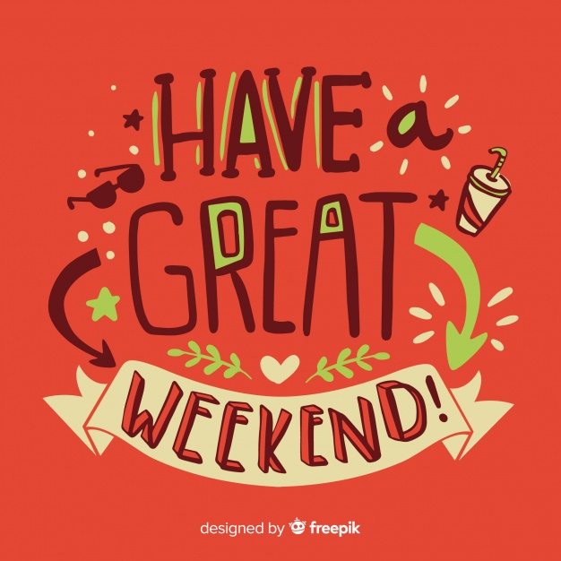 Bom Fim De Semana Lettering. Happy Weekend Stock Vector - Illustration of  weekend, lifestyle: 227240595