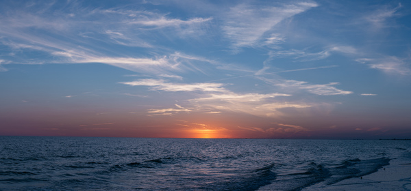 beach,clouds,horizon,nature,ocean,sky,sunrise,sunset,Free Stock Photo