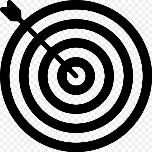 Target black sportive circular symbol - Sport & Games Icons