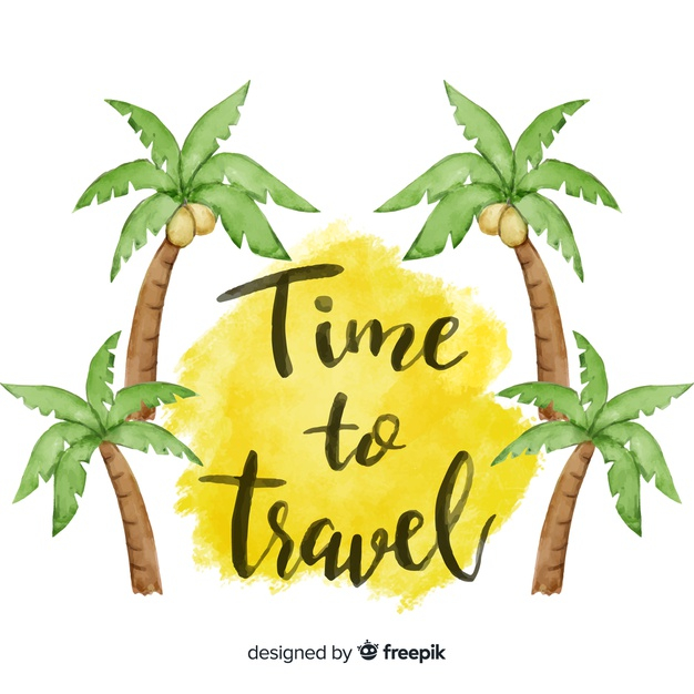 touristic,worldwide,baggage,traveler,traveling,journey,coconut tree,holidays,background watercolor,trip,vacation,tourism,palm,coconut,palm tree,watercolor background,world,travel,tree,watercolor,background