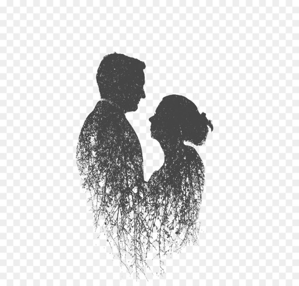 multiple exposure,couple,silhouette,photography,contrejour,love,ifwe,wedding photography,significant other,exposure,family,visual arts,art,water bird,monochrome photography,stock photography,monochrome,black and white,png