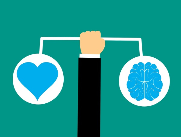 brain,heart,brain icon,emotional intelligence,emotions,intelligence,empathy,brain and heart,icon,human,equal,scale,line,comparison,relation,hand,balance,people,symbol,weight,white
