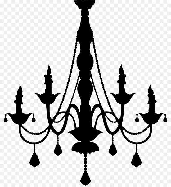 chandelier,silhouette,light fixture,drawing,wall decal,sticker,art,candelabra,lighting,candle holder,interior design,blackandwhite,ceiling fixture,png
