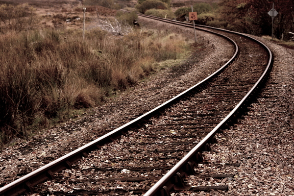 rail,railway,train,trains,track,tracks,distance,lonely,quiet,empty,desolate,alone,travel,rannoch,moor,scotland