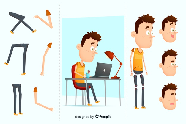 motion design,activiy,citizen,posture,feeling,cut out,set,collection,leg,joy,motion,cut,studying,drawn,arm,action,emotion,body,desk,person,human,happy,smile,laptop,face,hand drawn,student,cartoon,character,hand,design