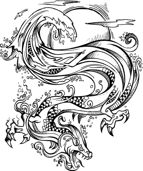 Vector sketch trendy fantasy tattoo design for apparel and t shirts.  sticker, mascot, tattoo, rose, snake, fantasy, devil, artwork, textile,  wildlife, hand drawn, illustration, angry, print, skeleton. 28095641 Vector  Art at Vecteezy