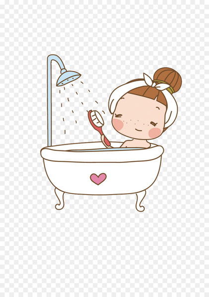 bathing,cartoon,shower gel,child,animation,bathtub,hot water dispenser,woman,pink,toddler,art,joint,area,material,vertebrate,fictional character,line,png
