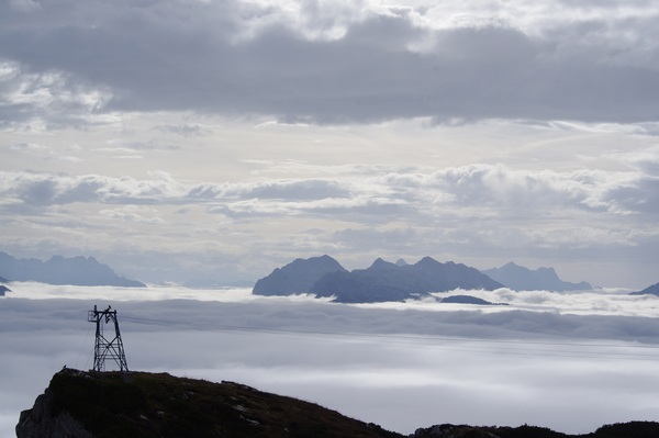 sea of clouds,mountains,mist,fog