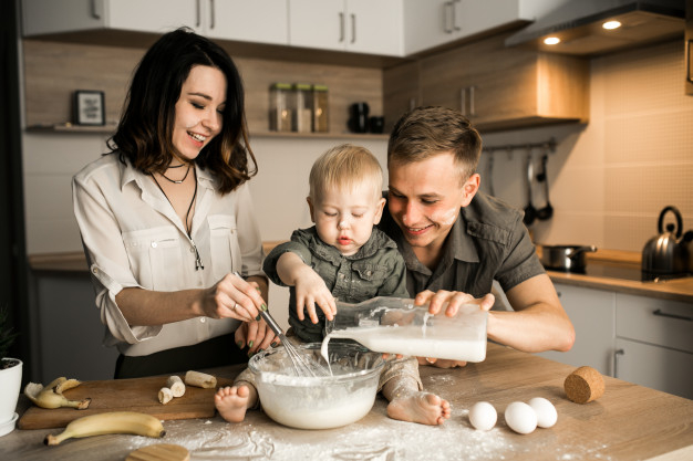 preparing,indoors,caucasian,moment,son,smiling,horizontal,adult,joy,relationship,powder,happy kids,image,flour,lifestyle,meal,healthy lifestyle,asian,baking,dad,old man,old people,together,female,lunch,healthy food,old,happy family,support,father,dinner,fun,baby boy,vegetable,healthy,egg,breakfast,modern,boy,cooking,person,child,mother,milk,happy,home,kitchen,man,woman,family,house,love,baby,people,food