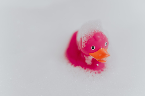rubber ducky,rubber duck,pink duck,soap bubbles,toy,rubber toy,foam,bath