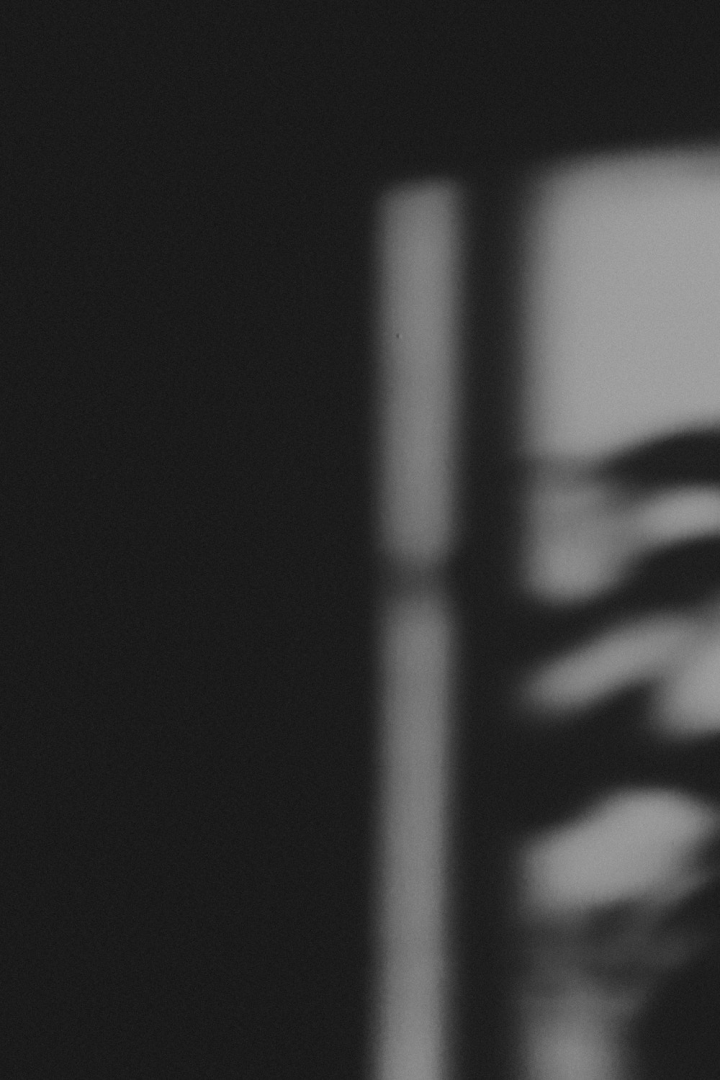 black and white,black-and-white,blur,dark,indoors,light,room,shadow