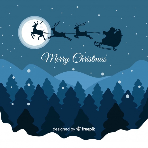 background,christmas tree,christmas,christmas card,christmas background,merry christmas,snow,santa claus,santa,xmas,celebration,moon,happy,festival,holiday,silhouette,flat,decoration,christmas decoration