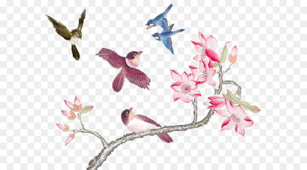 china,chinese painting,birdandflower painting,painting,gongbi,flower,stock photography,ink wash painting,art,drawing,photography,pink,blossom,petal,pollinator,floral design,bird,flora,branch,twig,wing,cherry blossom,png