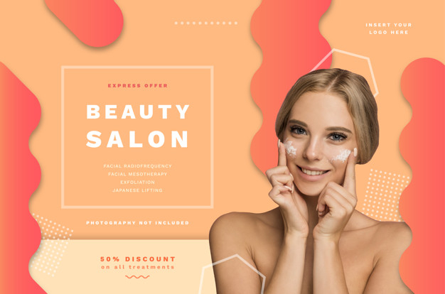 Free: Beauty salon banner template with special offers Free Vector -  