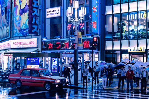 japan,urban,building,taxi,street,city,japan,tokyo,building,neon,person,night,city,tokyo,rain,wet,taxi,japan,dark,bright,blue,png images
