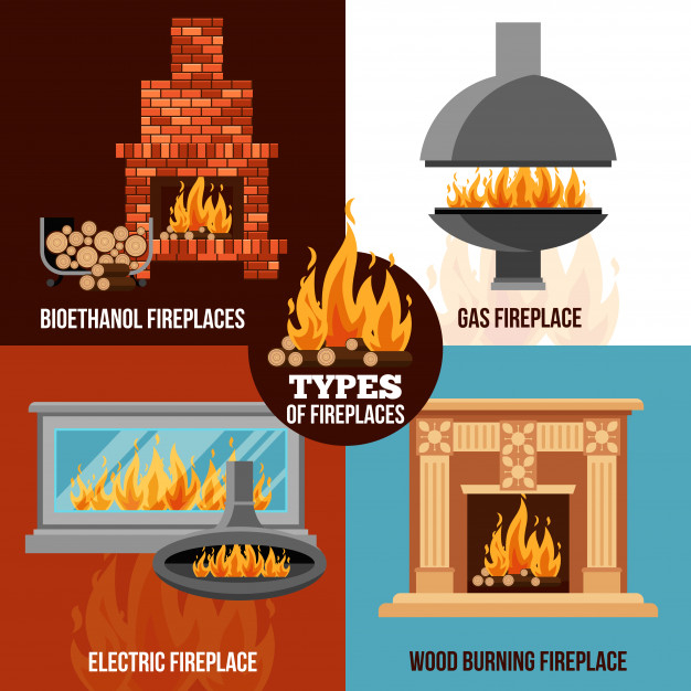 Gas Fire Flame Vector Illustration In Flat Style Stock