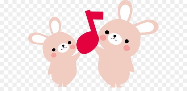 animal,japan,music,child,musical note,musical composition,photography,piano,entertainment,music therapy,clef, cartoon,pink,animation,ear,stuffed toy,rabbit,art,png