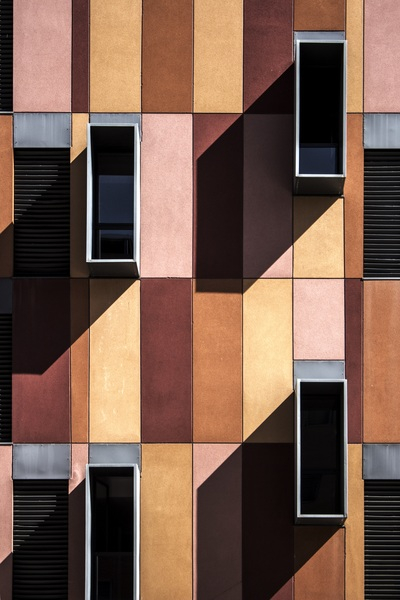 wall,shadows,perspective,pattern,modern architecture,modern,glass windows,geometric,family,facade,exterior,design,daylight,contemporary,construction,colours,colors,building,architecture,architectural design