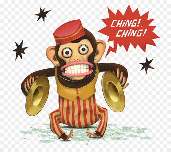 Free: Cymbal-banging monkey toy Gorilla Dance - Monkey face 