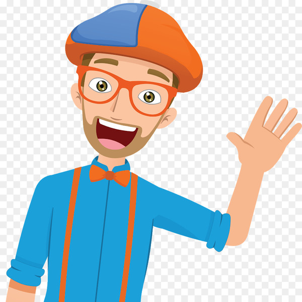 blippi,birthday,party,child,police cars,machines,tractor song,anniversary,party favor,costume,video,man,cartoon,finger,human behavior,male,hand,headgear,smile,thumb,line,vision care,hat,happiness,electric blue,png