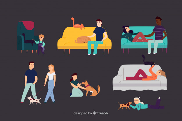 people,dog,man,animal,home,furniture,human,person,pet,men,group,sofa,pets,drawn,puppy,society,population,adult,citizen,han