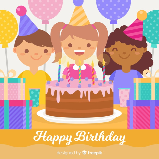 Free: Children birthday background 