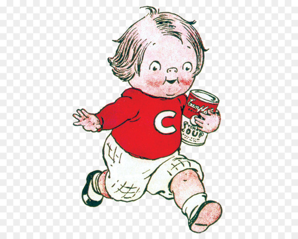 campbells soup cans,campbell soup company,tomato soup,soup,child,food,tin can,broth,supper,advertising,grace drayton,cartoon,head,cheek,finger,hand,thumb,toddler,play,gesture,smile,fictional character,drawing,art,png