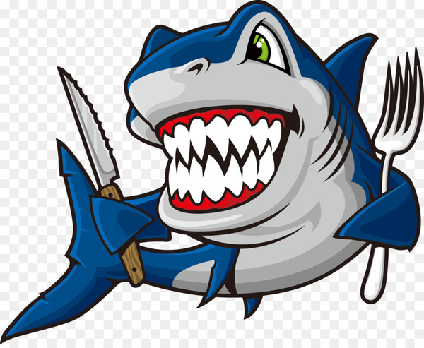 hungry shark cartoon
