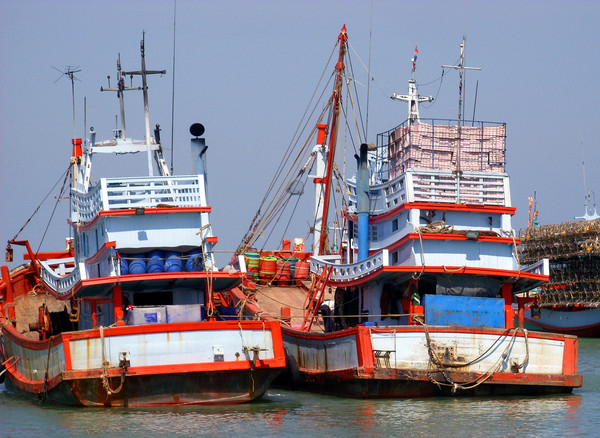 fishing,boat,thailand,thai,vessel,fisherman,ship,sea,water,ocean,travel,sky