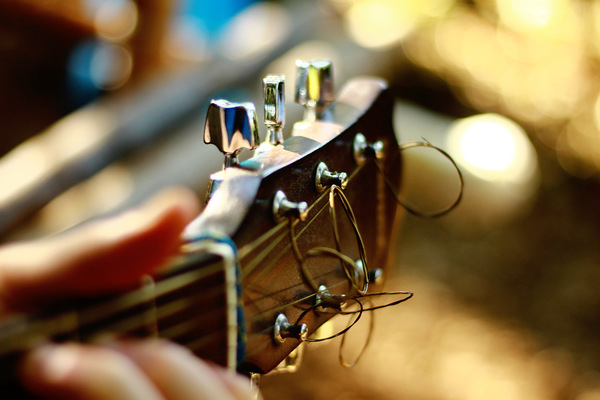 still,items,things,music,instruments,guitar,strings,fret,hand,people,bokeh