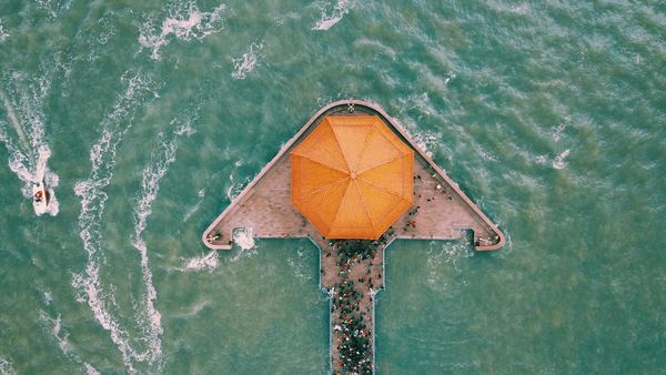 city,architecture,cityscape,drone,forest,aerial view,insider,crowd,man,sea,jetty,ocean,waves,speedboat,parasol,crowds,people,holiday,travel,public domain images